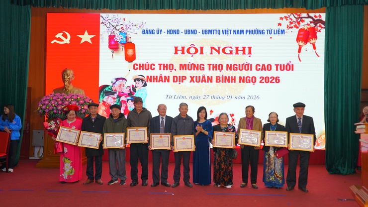 Phường Từ Liêm tổ chức Hội nghị chúc thọ, mừng thọ người cao tuổi năm 2026 tại khu vực Cầu Diễn (cũ)- Ảnh 5.