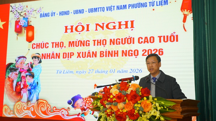 Phường Từ Liêm tổ chức Hội nghị chúc thọ, mừng thọ người cao tuổi năm 2026 tại khu vực Cầu Diễn (cũ)- Ảnh 2.