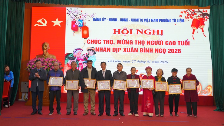 Phường Từ Liêm tổ chức Hội nghị chúc thọ, mừng thọ người cao tuổi năm 2026 tại khu vực Cầu Diễn (cũ)- Ảnh 6.