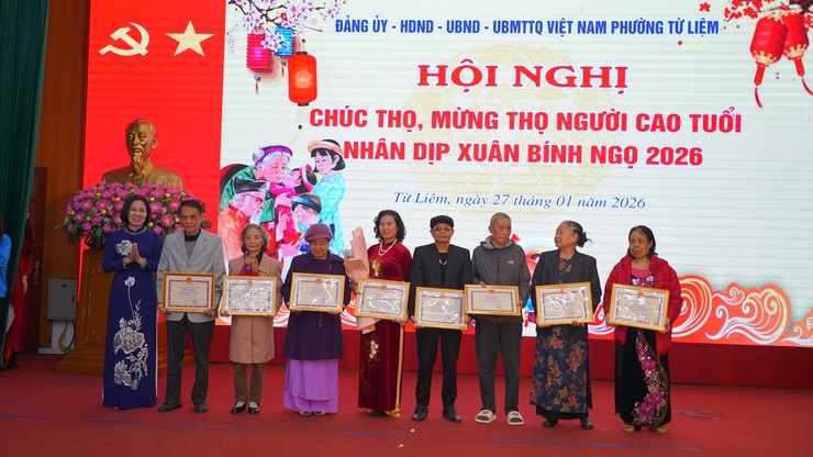 Phường Từ Liêm tổ chức Hội nghị chúc thọ, mừng thọ người cao tuổi năm 2026 tại khu vực Cầu Diễn (cũ)- Ảnh 7.