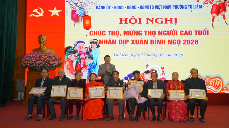 Phường Từ Liêm tổ chức Hội nghị chúc thọ, mừng thọ người cao tuổi năm 2026 tại khu vực Cầu Diễn (cũ)- Ảnh 8.