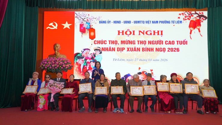 Phường Từ Liêm tổ chức Hội nghị chúc thọ, mừng thọ người cao tuổi năm 2026 tại khu vực Cầu Diễn (cũ)- Ảnh 10.