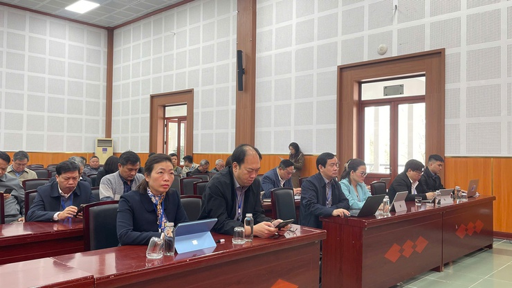 Đảng ủy phường Long Biên tổ chức tiếp sóng Hội nghị thông báo nhanh kết quả Đại hội XIV của Đảng- Ảnh 1.