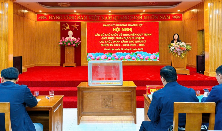 Đảng ủy phường Thanh Liệt: Hoàn thành việc rà soát, bổ sung quy hoạch cán bộ lãnh đạo quản lý nhiệm kỳ 2025–2030, 2026–2031- Ảnh 3.