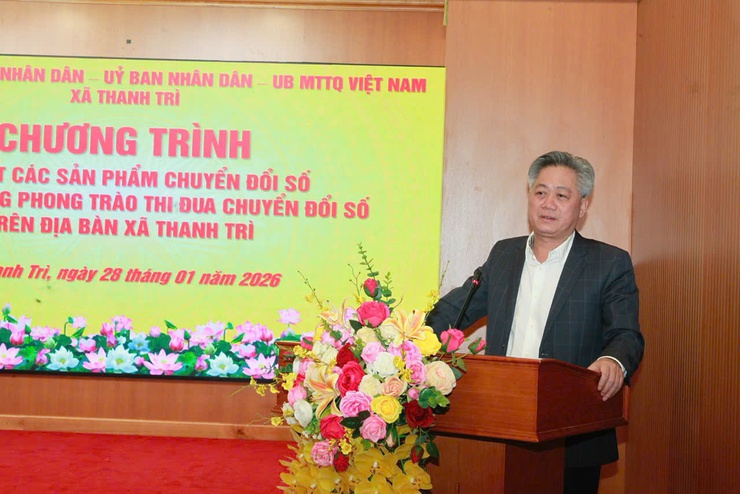 Thanh Trì ra mắt các sản phẩm chuyển đổi số, phát động phong trào thi đua giai đoạn 2026 – 2030- Ảnh 4.
