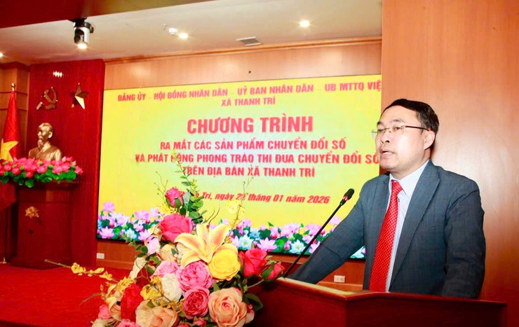 Thanh Trì ra mắt các sản phẩm chuyển đổi số, phát động phong trào thi đua giai đoạn 2026 – 2030- Ảnh 3.