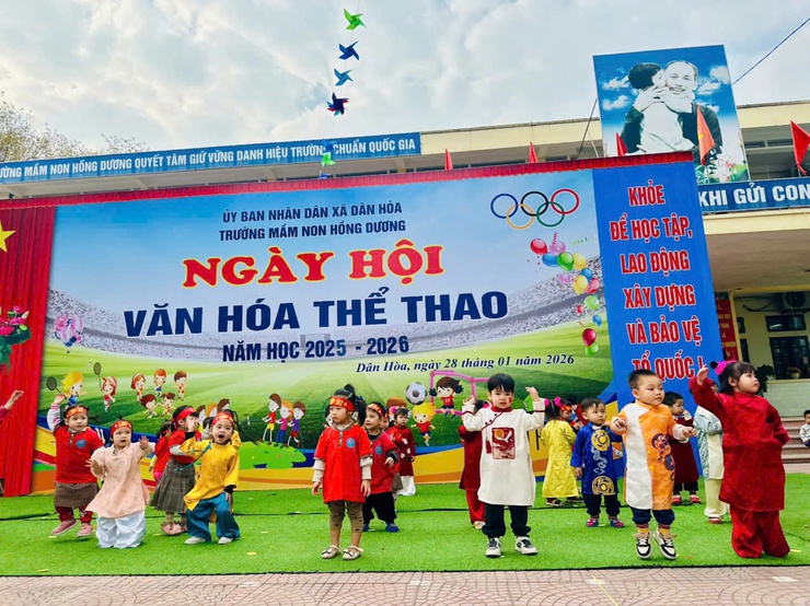"NGÀY HỘI THỂ THAO" CHO TRẺ TẠI TRƯỜNG MẦM NON HỒNG DƯƠNG - Ảnh 5.