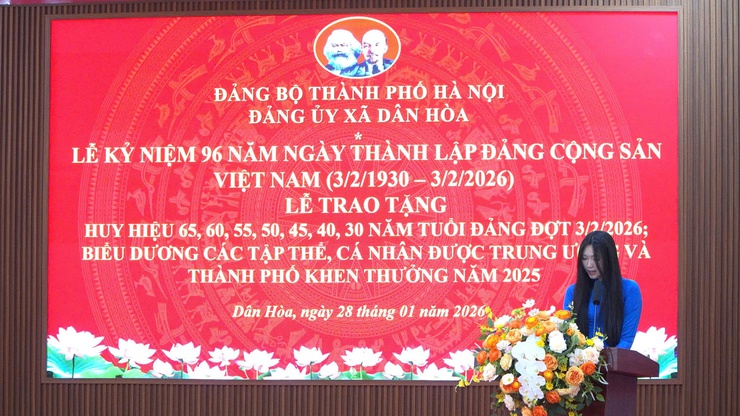 LỄ KỶ NIỆM 96 NĂM NGÀY THÀNH LẬP ĐẢNG CỘNG SẢN VIỆT NAM VÀ TRAO TẶNG HUY HIỆU ĐẢNG ĐỢT 03/02/2026 - Ảnh 5.