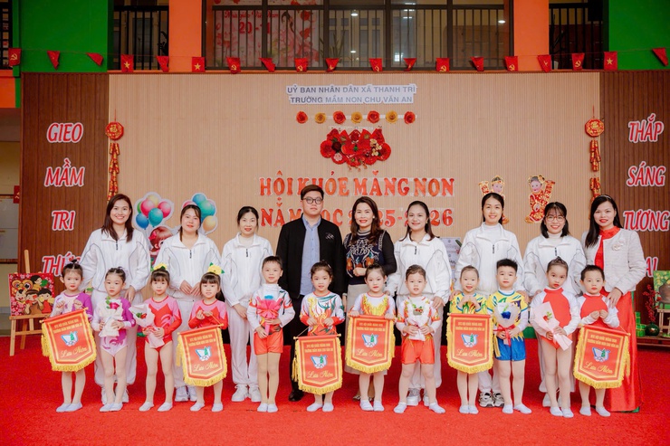 SÔI NỔI HỘI KHỎE MĂNG NON TRƯỜNG MẦM NON CHU VĂN AN, XÃ THANH TRÌ, NĂM HỌC 2025 – 2026- Ảnh 4.