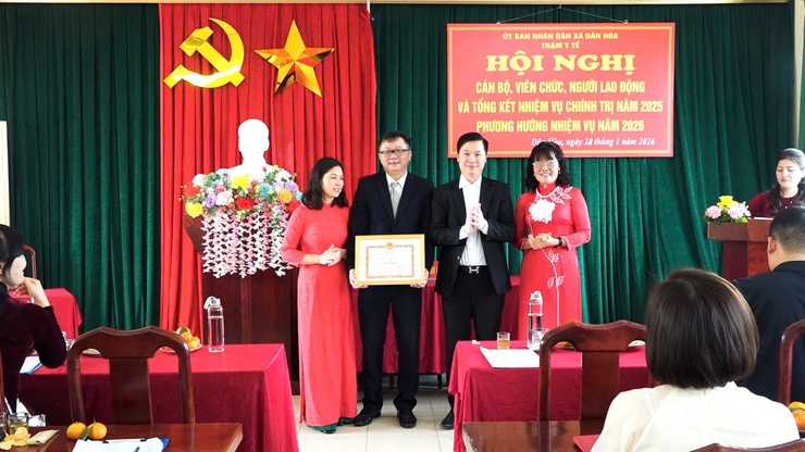 TRẠM Y TẾ XÃ DÂN HÒA TỔNG KẾT NHIỆM VỤ NĂM 2025, TRIỂN KHAI PHƯƠNG HƯỚNG NHIỆM VỤ NĂM 2026- Ảnh 8.