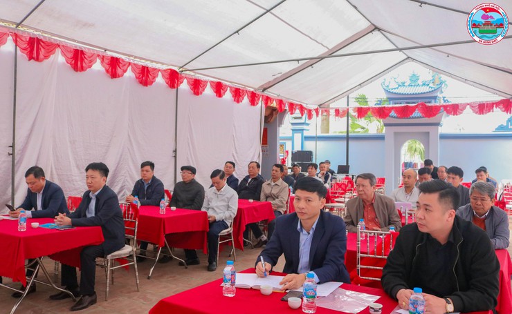 XÃ HƯNG ĐẠO TỔ CHỨC HỘI NGHỊ BÀN GIAO CÔNG TRÌNH TU BỔ, TÔN TẠO DI TÍCH QUÁN THƯỢNG VÀ QUÁN HẠ- Ảnh 1.