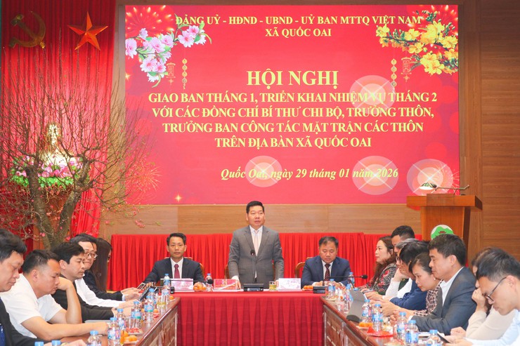 Quốc Oai tăng tốc ngay từ tháng đầu năm 2026: Quyết liệt, rõ việc, sát cơ sở- Ảnh 3.
