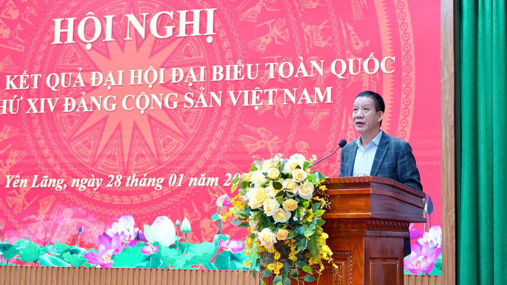 HỘI NGHỊ THÔNG BÁO KẾT QUẢ ĐẠI HỘI ĐẠI BIỂU TOÀN QUỐC LẦN THỨ XIV ĐẢNG CỘNG SẢN VIỆT NAM- Ảnh 2.