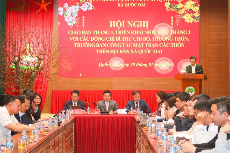 Quốc Oai tăng tốc ngay từ tháng đầu năm 2026: Quyết liệt, rõ việc, sát cơ sở- Ảnh 2.