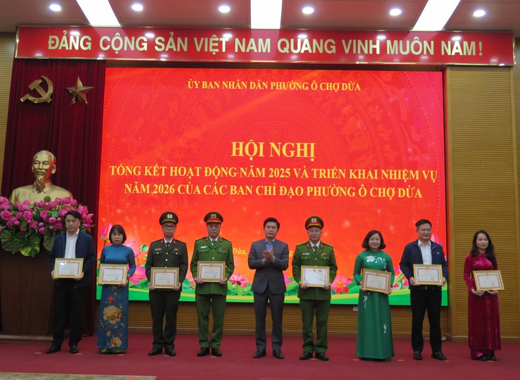 Phường Ô Chợ Dừa tổng kết hoạt động các Ban chỉ đạo năm 2025, triển khai nhiệm vụ năm 2026 của các Ban chỉ đạo phường- Ảnh 3.