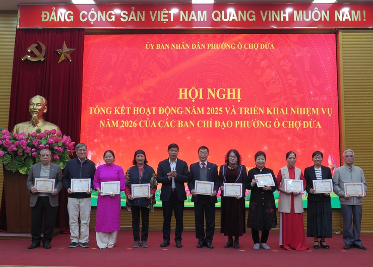 Phường Ô Chợ Dừa tổng kết hoạt động các Ban chỉ đạo năm 2025, triển khai nhiệm vụ năm 2026 của các Ban chỉ đạo phường- Ảnh 4.