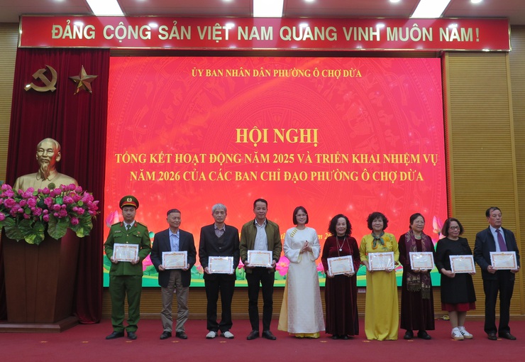 Phường Ô Chợ Dừa tổng kết hoạt động các Ban chỉ đạo năm 2025, triển khai nhiệm vụ năm 2026 của các Ban chỉ đạo phường- Ảnh 7.