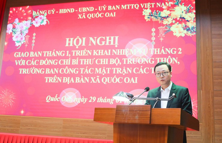 Quốc Oai tăng tốc ngay từ tháng đầu năm 2026: Quyết liệt, rõ việc, sát cơ sở- Ảnh 6.