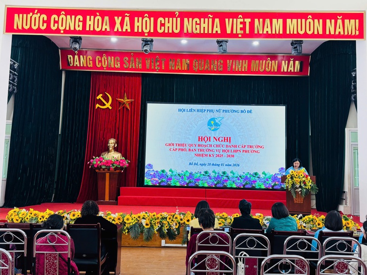 Hội LHPN phường Bồ Đề tổ chức hội nghị thực hiện quy trình giới thiệu quy hoạch uỷ viên BCH, BTV và các chức danh chủ chốt của Hội, nhiệm kỳ 2025 – 2030- Ảnh 1.