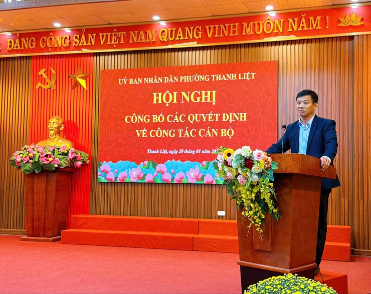 Thanh Liệt: Ra mắt Trung tâm Dịch vụ tổng hợp phường và công bố các quyết định về công tác cán bộ- Ảnh 8.
