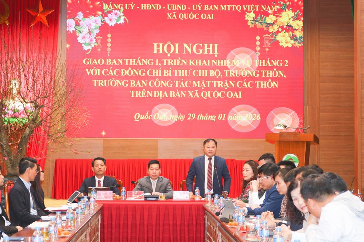 Quốc Oai tăng tốc ngay từ tháng đầu năm 2026: Quyết liệt, rõ việc, sát cơ sở- Ảnh 5.