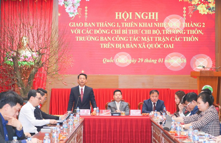 Quốc Oai tăng tốc ngay từ tháng đầu năm 2026: Quyết liệt, rõ việc, sát cơ sở- Ảnh 4.