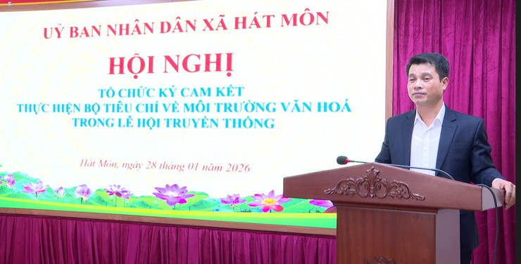 UBND xã Hát Môn triển khai nhiều nhiệm vụ trọng tâm năm 2026- Ảnh 1.