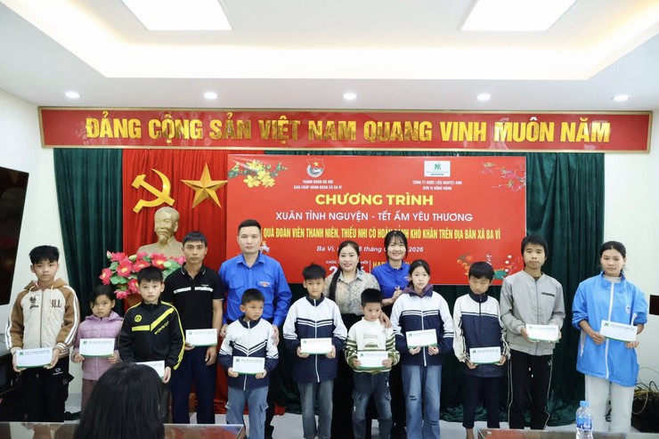 ĐOÀN XÃ BA VÌ TỔ CHỨC CHƯƠNG TRÌNH
“XUÂN TÌNH NGUYỆN – TẾT ẤM YÊU THƯƠNG”- Ảnh 1.