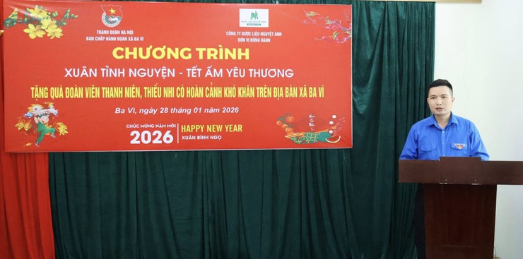 ĐOÀN XÃ BA VÌ TỔ CHỨC CHƯƠNG TRÌNH
“XUÂN TÌNH NGUYỆN – TẾT ẤM YÊU THƯƠNG”- Ảnh 2.