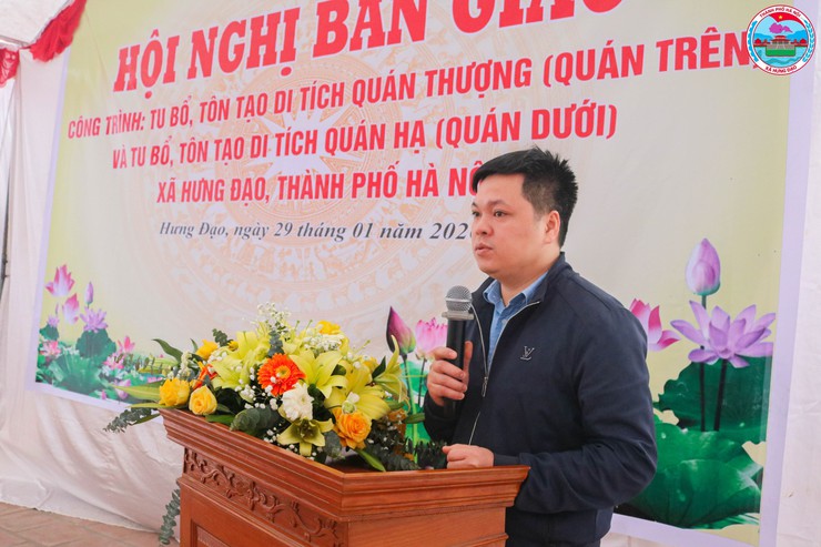 XÃ HƯNG ĐẠO TỔ CHỨC HỘI NGHỊ BÀN GIAO CÔNG TRÌNH TU BỔ, TÔN TẠO DI TÍCH QUÁN THƯỢNG VÀ QUÁN HẠ- Ảnh 8.