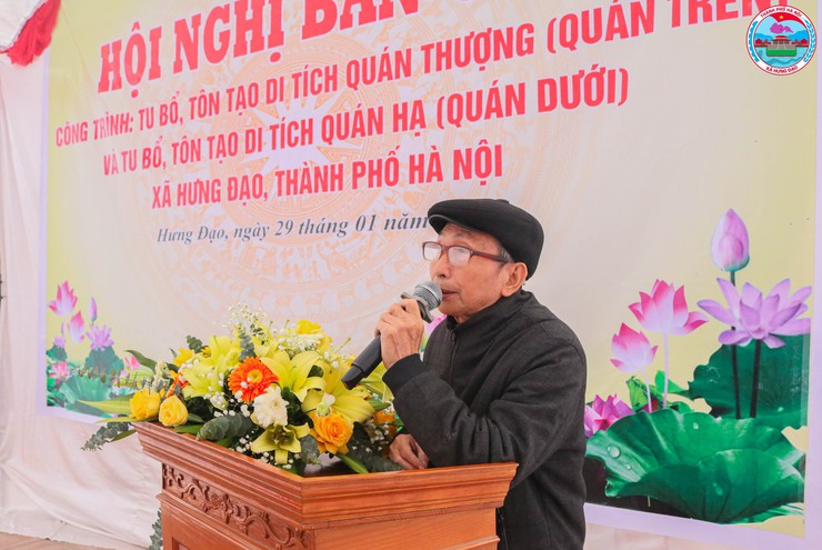 XÃ HƯNG ĐẠO TỔ CHỨC HỘI NGHỊ BÀN GIAO CÔNG TRÌNH TU BỔ, TÔN TẠO DI TÍCH QUÁN THƯỢNG VÀ QUÁN HẠ- Ảnh 6.