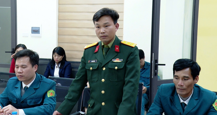 ỨNG HOÀ BÀN GIAO CHỨC TRÁCH, NHIỆM VỤ CHỈ HUY TRƯỞNG BAN CHỈ HUY QUÂN SỰ XÃ - Ảnh 4.