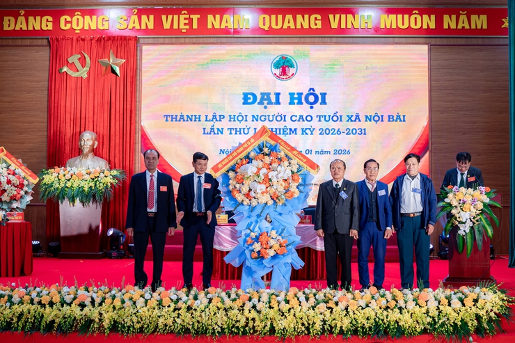 ĐẠI HỘI THÀNH LẬP HỘI NGƯỜI CAO TUỔI XÃ NỘI BÀI 
THÀNH CÔNG TỐT ĐẸP- Ảnh 1.