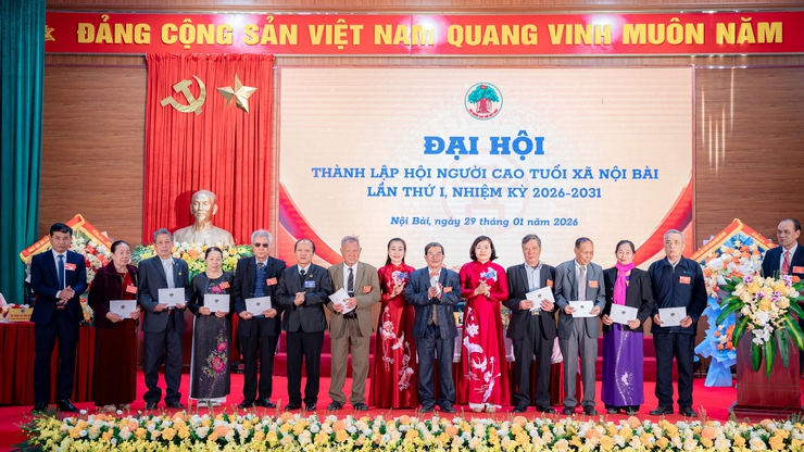 ĐẠI HỘI THÀNH LẬP HỘI NGƯỜI CAO TUỔI XÃ NỘI BÀI 
THÀNH CÔNG TỐT ĐẸP- Ảnh 10.