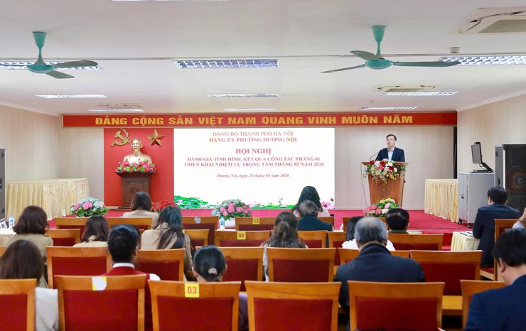 Đảng ủy phường Dương Nội triển khai nhiệm vụ trọng tâm tháng 2/2026- Ảnh 1.