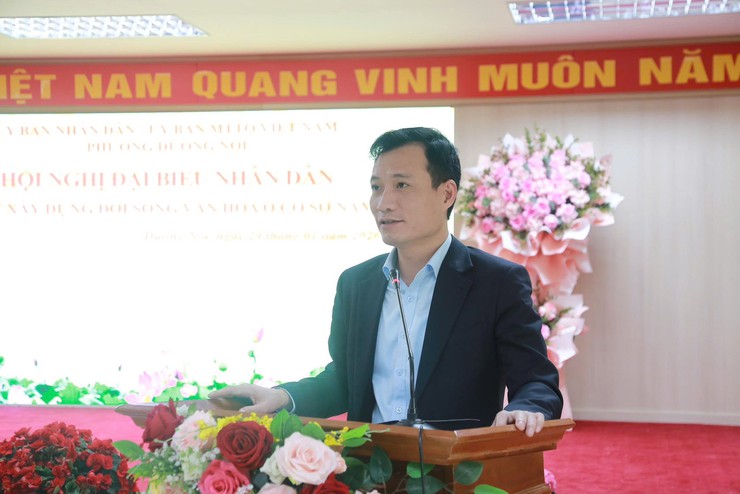 Phường Dương Nội tổ chức Hội nghị đại biểu Nhân dân bàn việc xây dựng đời sống văn hoá ở cơ sở năm 2026- Ảnh 3.