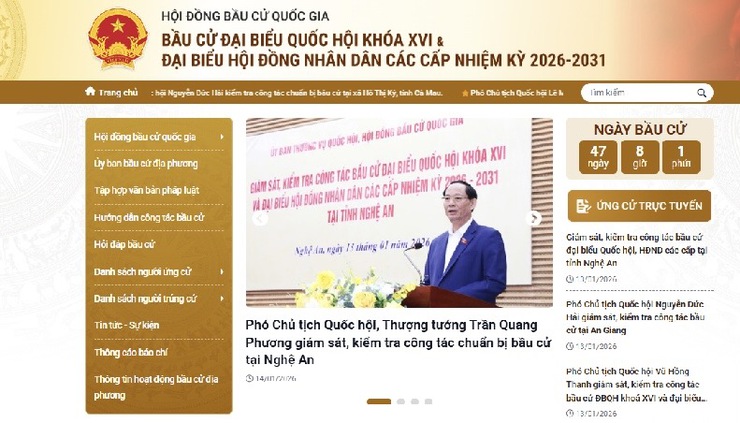 Hướng dẫn kê khai hồ sơ ứng cử ĐBQH khóa XVI, đại biểu HĐND trực tuyến- Ảnh 1.