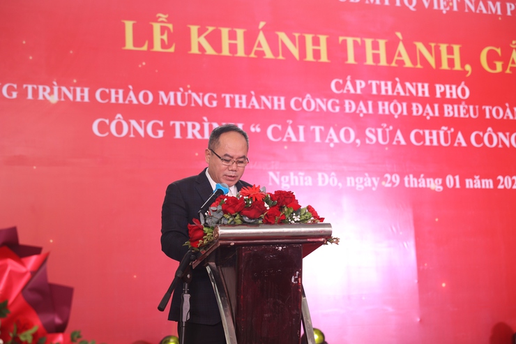 Lễ khánh thành, gắn biển cấp thành phố công trình cải tạo, sửa chữa công viên Nghĩa Đô- Ảnh 4.