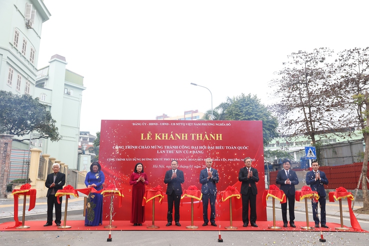 Lễ khánh thành, gắn biển cấp thành phố công trình cải tạo, sửa chữa công viên Nghĩa Đô- Ảnh 7.