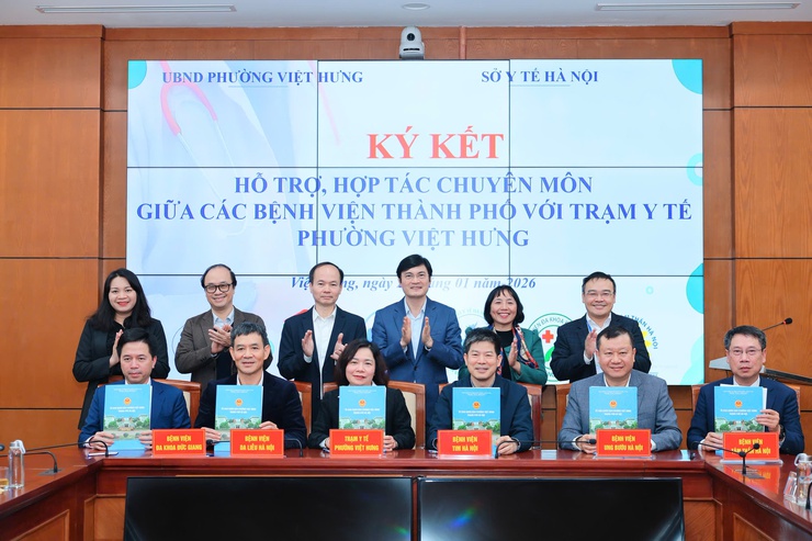 Các bệnh viện thành phố hỗ trợ, hợp tác chuyên môn với Trạm Y tế phường Việt Hưng- Ảnh 5.