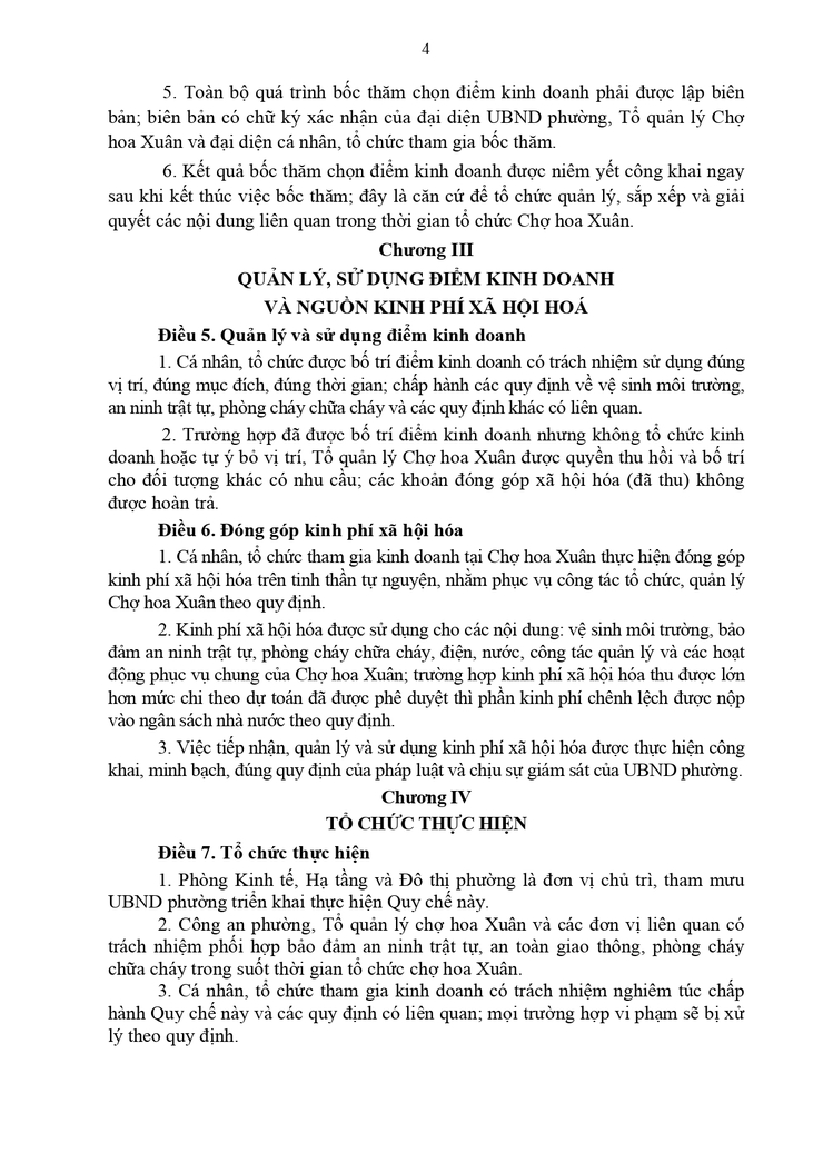 Thông báo công khai Thời gian bốc thăm điểm kinh doanh tại chợ hoa Xuân Bính Ngọ 2026 phường Sơn Tây- Ảnh 6.