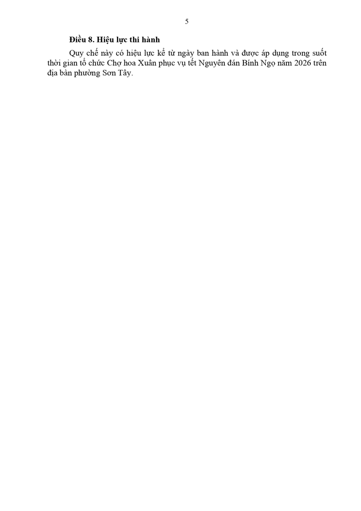 Thông báo công khai Thời gian bốc thăm điểm kinh doanh tại chợ hoa Xuân Bính Ngọ 2026 phường Sơn Tây- Ảnh 7.