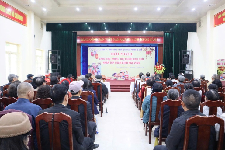 Đảng ủy - HĐND - UBND - UBMTTQ phường Từ Liêm tổ chức Hội nghị Chúc thọ - Mừng thọ năm 2026 nhân dịp Tết Nguyên đán Bính Ngọ
	
- Ảnh 2.