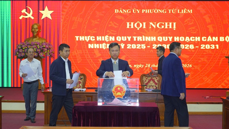 Phường Từ Liêm tổ chức các hội nghị thực hiện quy trình quy hoạch cán bộ nhiệm kỳ 2025–2030, 2026–2031

- Ảnh 3.