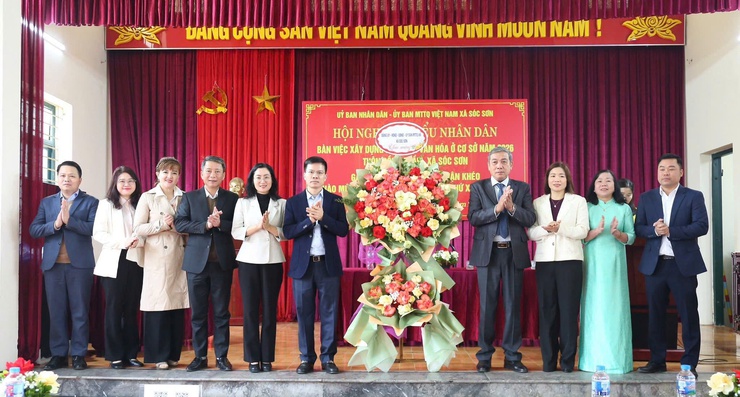 XÃ SÓC SƠN GẮN BIỂN CÔNG TRÌNH "DÂN VẬN KHÉO" CHÀO MỪNG THÀNH CÔNG ĐẠI HỘI ĐẢNG TOÀN QUỐC LẦN THỨ XIV- Ảnh 3.