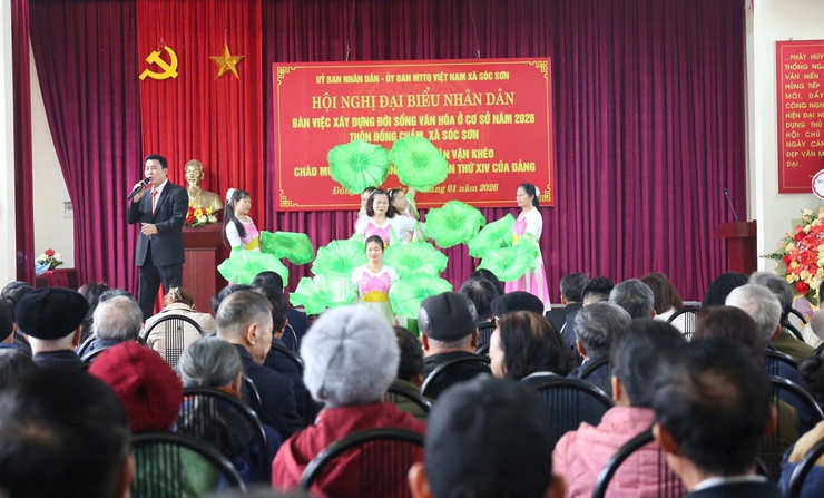 XÃ SÓC SƠN GẮN BIỂN CÔNG TRÌNH "DÂN VẬN KHÉO" CHÀO MỪNG THÀNH CÔNG ĐẠI HỘI ĐẢNG TOÀN QUỐC LẦN THỨ XIV- Ảnh 5.