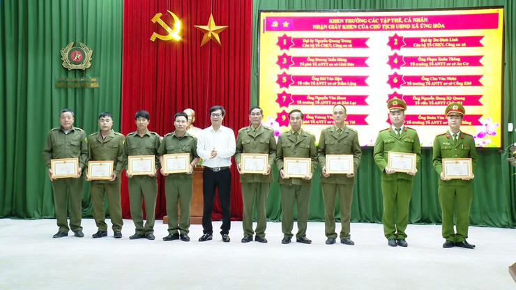 Công an xã Ứng Hoà tổ chức Hội nghị tổng kết công tác Công an năm 2025, triển khai chương trình công tác của BCĐ 138, 197, PCCC, PCMT xã năm 2026- Ảnh 8.