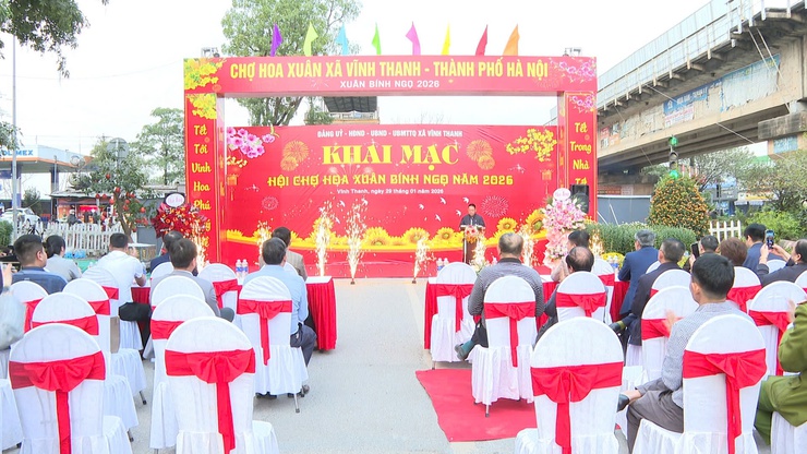 XÃ VĨNH THANH KHAI MẠC HỘI CHỢ HOA XUÂN BÍNH NGỌ NĂM 2026- Ảnh 6.