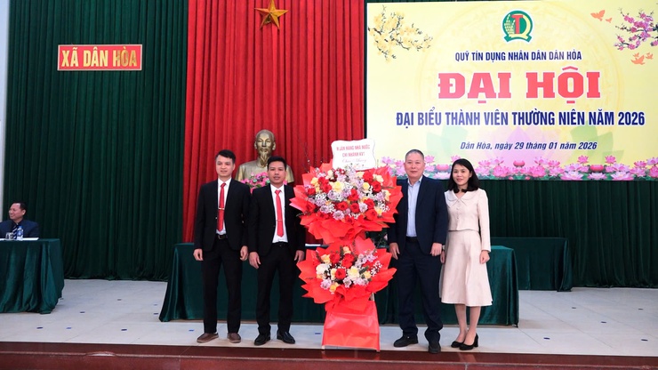 ĐẠI HỘI ĐẠI BIỂU THÀNH VIÊN THƯỜNG NIÊN
QUỸ TÍN DỤNG NHÂN DÂN DÂN HÒA NĂM 2026- Ảnh 2.