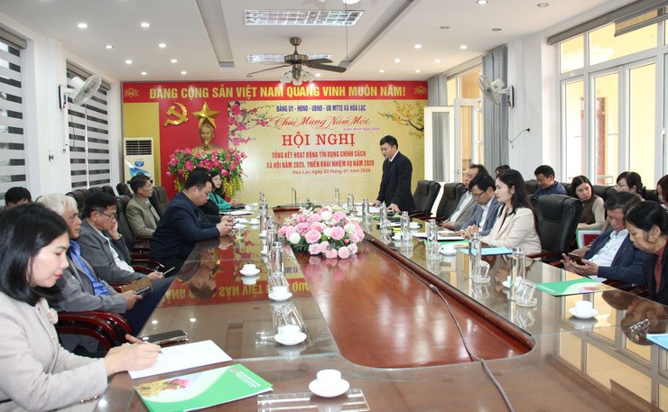 Ủy ban MTTQ Việt Nam xã Hòa Lạc tổng kết hoạt động ủy thác cho vay hộ nghèo và các đối tượng chính sách năm 2025- Ảnh 2.